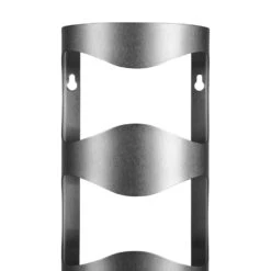 QUVIO Wand Wijnrek Voor 4 Flessen, Aluminium - Zilver -Beste Opslag Winkel 1000071747 0103