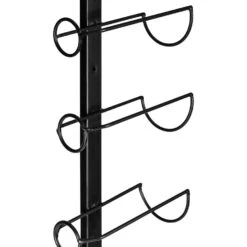 QUVIO Verticale Wijnrek Staal Voor 6 Flessen - Zwart -Beste Opslag Winkel 1000071763 0103