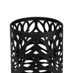 QUVIO Paraplubak Met Bladeren Patroon - Metaal - Zwart 7 QUVIO Paraplubak Met Bladeren Patroon - Metaal - Zwart -Beste Opslag Winkel 1000071777 0102