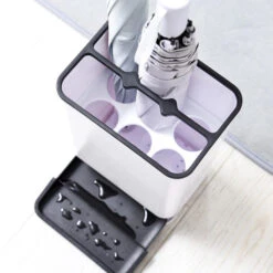 QUVIO Paraplubak Kunststof Wit/zwart -Beste Opslag Winkel 1000071782 0103