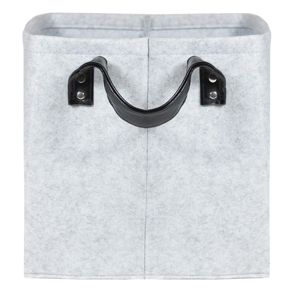 QUVIO Opbergmand Vilt - Grijs 6 QUVIO Opbergmand Vilt - Grijs - Afbeelding 4