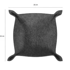 QUVIO Opbergbak Opvouwbaar Vilt Groot - Antraciet 8 QUVIO Opbergbak Opvouwbaar Vilt Groot - Antraciet -Beste Opslag Winkel 1000071786 0102