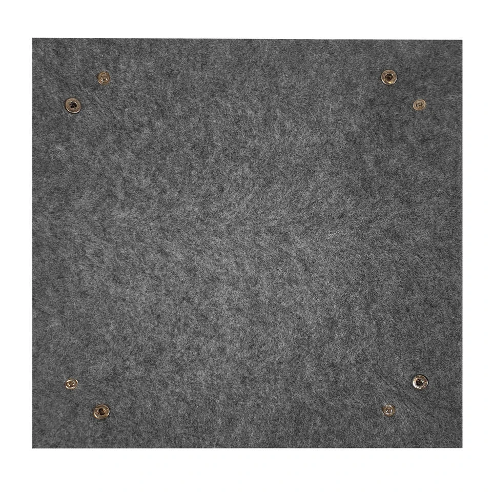 QUVIO Opbergbak Opvouwbaar Vilt Groot - Antraciet 6 QUVIO Opbergbak Opvouwbaar Vilt Groot - Antraciet - Afbeelding 4