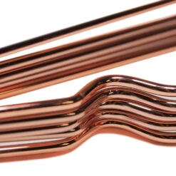 QUVIO Kledinghanger Set Van 5 - Metaal - Koperkleur -Beste Opslag Winkel 1000071818 0102