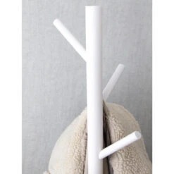 QUVIO Staande Kapstok Hout Wit -Beste Opslag Winkel 1000071829 0102