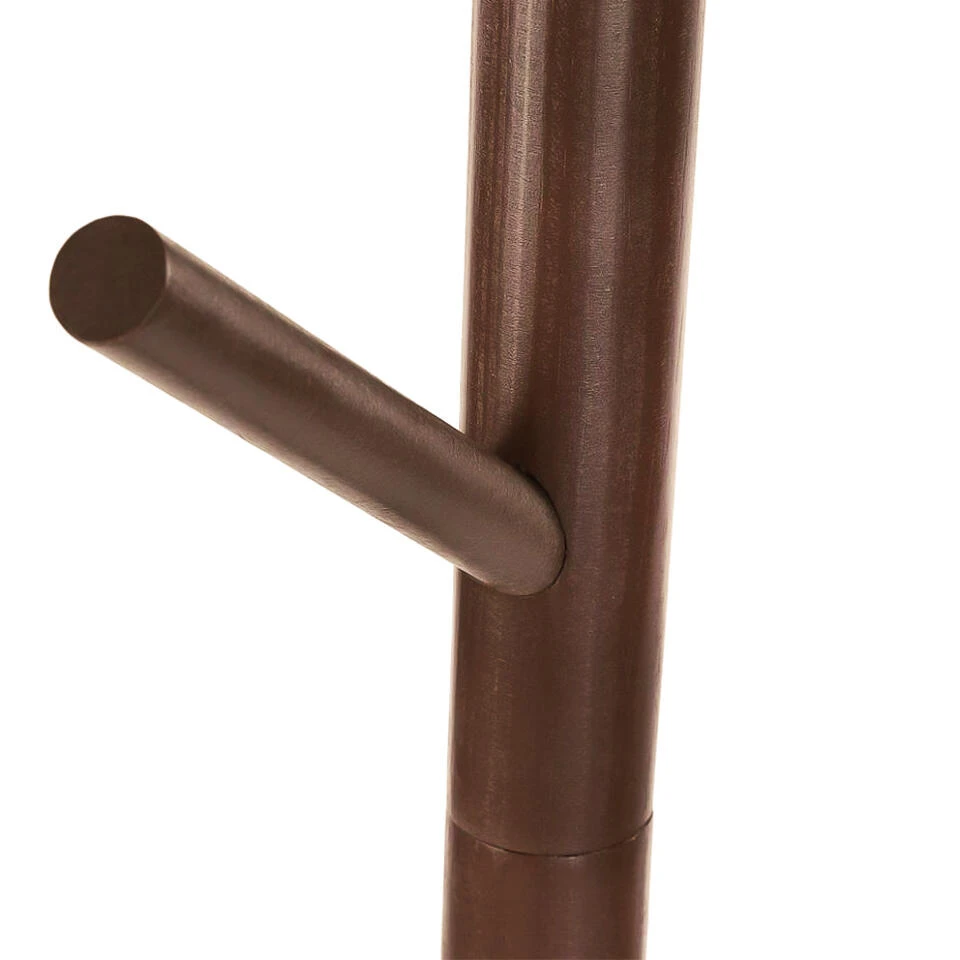 QUVIO Staande Kapstok Hout Bruin 5 QUVIO Staande Kapstok Hout Bruin - Afbeelding 3