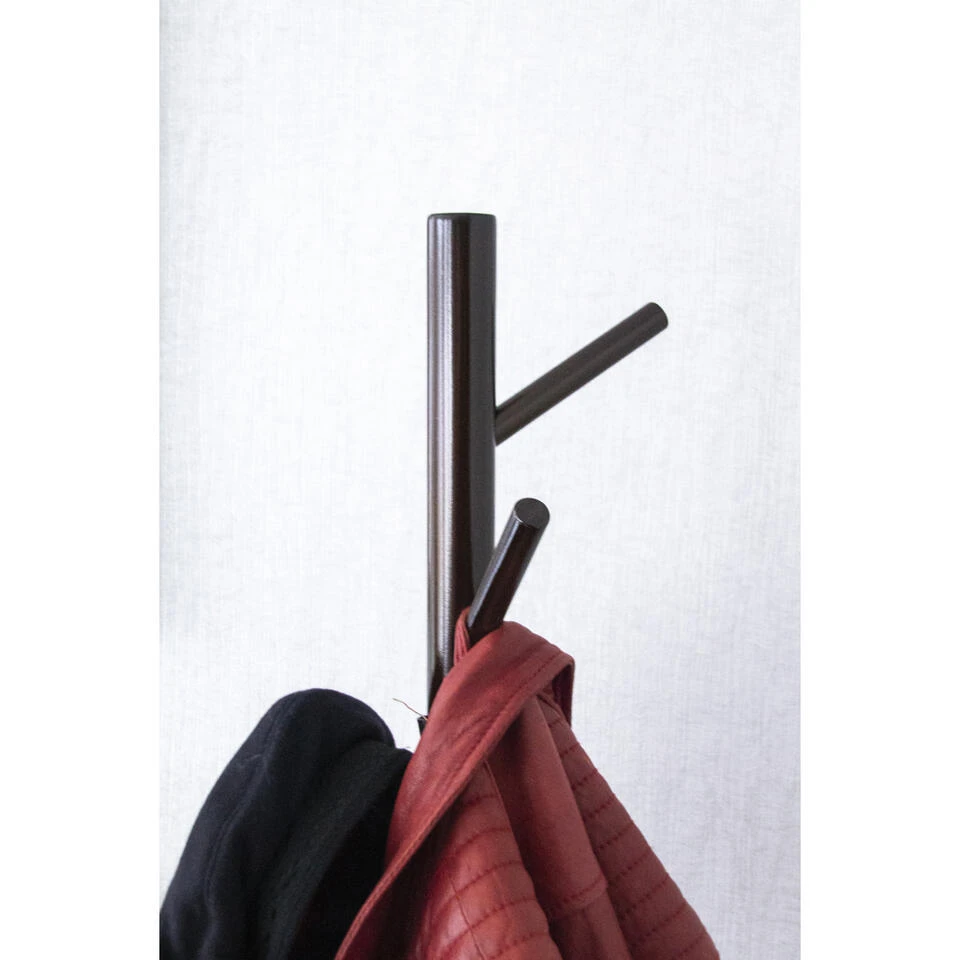 QUVIO Staande Kapstok Hout Bruin 6 QUVIO Staande Kapstok Hout Bruin - Afbeelding 4