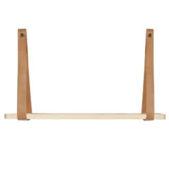 QUVIO Wandplank Met PU Leren Bandjes - S 8 QUVIO Wandplank Met PU Leren Bandjes - S -Beste Opslag Winkel 1000071984 0102