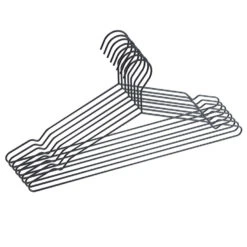 ACAZA Set Van 20 Premium Kledinghangers - Metaal - Zwart