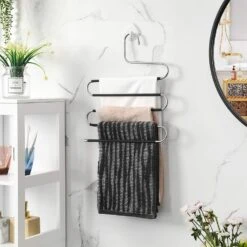 ACAZA Set Van 4 Broekenhangers - Voor 5 Broeken Per Stuk -Beste Opslag Winkel 1000073998 0102