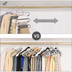 ACAZA Set Van 4 Broekenhangers - Voor 5 Broeken Per Stuk -Beste Opslag Winkel 1000073998 0103