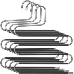 ACAZA Set Van 4 Broekenhangers - Voor 5 Broeken Per Stuk
