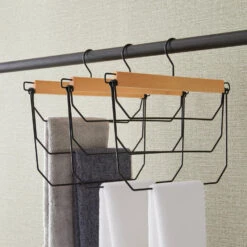 ACAZA Broekhangers - Set Van 3 Kleerhangers Met 3 Houders -Beste Opslag Winkel 1000074003 0103