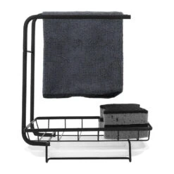 Krumble Aanrecht Organizer - Metaal - Zwart -Beste Opslag Winkel 1000074113 0103