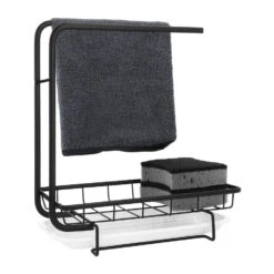 Krumble Aanrecht Organizer - Metaal - Zwart