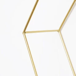 Set Van 3 Zeshoekige Metalen Wandrekjes Met Houten Plankje - Goud 9 Set Van 3 Zeshoekige Metalen Wandrekjes Met Houten Plankje - Goud -Beste Opslag Winkel 1000074116 0103