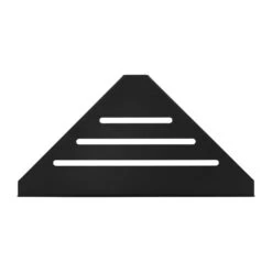 QUVIO Wandplank Hoek - Metaal - Zwart -Beste Opslag Winkel 1000074147 0103