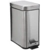 5Five - Prullenbak/pedaalemmer Zilver Rvs Metaal 5 Liter - 14x29x30 Cm -Beste Opslag Winkel 1000074663