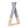 QUVIO Wandplank Driehoek -Hout - Grijs -Beste Opslag Winkel 1000074809