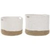 Beliani Mand KAHAN - Wit Katoen, Jute 2 Beliani Mand KAHAN - Wit Katoen, Jute -Beste Opslag Winkel 1000074993