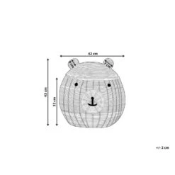 Beliani Mand HIMBA - Natuurlijk Rotan -Beste Opslag Winkel 1000074994 0102