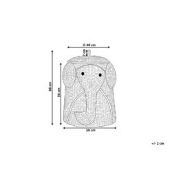 Beliani Mand DOGON - Natuurlijk Waterhyacinth -Beste Opslag Winkel 1000074997 0102