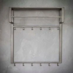 Industriële Kapstok 2x6 - Metaal - Grijs -Beste Opslag Winkel 1000076578 0103