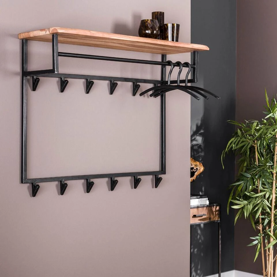 Carter Kapstok Met - Hout - Bruin 5 Carter Kapstok Met - Hout - Bruin - Afbeelding 3