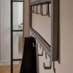 Kapstok Industrieel 9 - Metaal - Grijs 8 Kapstok Industrieel 9 - Metaal - Grijs -Beste Opslag Winkel 1000076587 0102