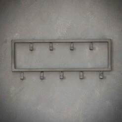 Kapstok Industrieel 9 - Metaal - Zwart -Beste Opslag Winkel 1000076588 0103