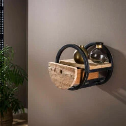 Wandschap Hardy Met - Hout - Bruin -Beste Opslag Winkel 1000076605 0102