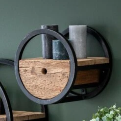 Wandschap Hardy Met - Hout - Bruin -Beste Opslag Winkel 1000076605 0103