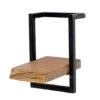 Woody Metaal Wandplank - Hout - Bruin -Beste Opslag Winkel 1000076609