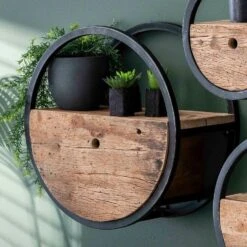 Wandschap Hardy Met - Hout - Bruin -Beste Opslag Winkel 1000076620 0103