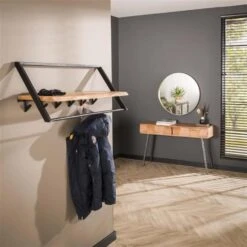 Giga Meubel Kapstok Acaciahout & Metaal - 32x100x38cm - Kapstok Lean 7 Giga Meubel Kapstok Acaciahout & Metaal - 32x100x38cm - Kapstok Lean -Beste Opslag Winkel 1000076924 0102