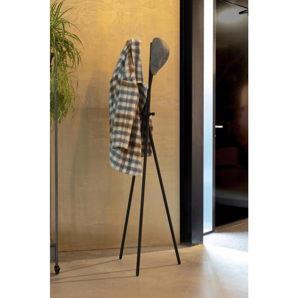 Giga Meubel Kapstok Zwart - Metaal - 44x51x174cm - Kapstok Darwin 4 Giga Meubel Kapstok Zwart - Metaal - 44x51x174cm - Kapstok Darwin - Afbeelding 2