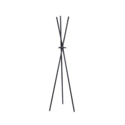 Giga Meubel Kapstok Zwart - Metaal - 44x51x174cm - Kapstok Darwin