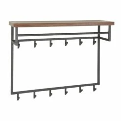 Dimitry Kapstok Met - Hout - Bruin