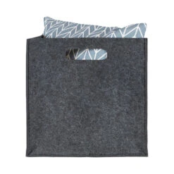 QUVIO Opbergbak Vilt Vierkant - Set Van 4 - Grijs 9 QUVIO Opbergbak Vilt Vierkant - Set Van 4 - Grijs -Beste Opslag Winkel 1000079553 0103