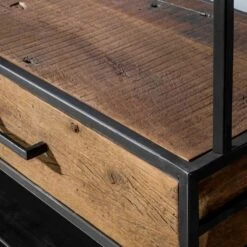 Garderobe Kapstok Brent 35x120x180cm - Hout - Grijs 9 Garderobe Kapstok Brent 35x120x180cm - Hout - Grijs -Beste Opslag Winkel 1000080538 0103