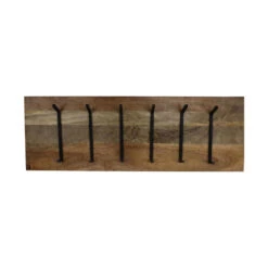 HSM Collection Kapstok Mango - 11 X30 Cm - Hout, Zwart -Beste Opslag Winkel 1000081062 0103