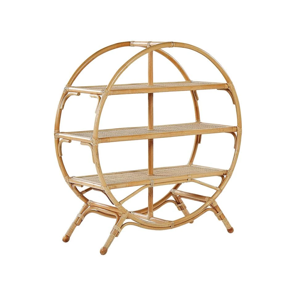 Beliani Boekenkast TUVALU II - Natuurlijk Rotan 3 Beliani Boekenkast TUVALU II - Natuurlijk Rotan