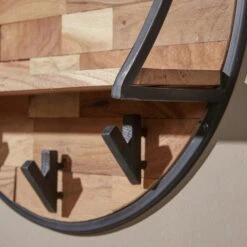 Industrieel Rond Wandrek Acaciahout Mill Ø60 Cm - 15x60x60 Cm - Hout - Bruin 9 Industrieel Rond Wandrek Acaciahout Mill Ø60 Cm - 15x60x60 Cm - Hout - Bruin -Beste Opslag Winkel 1000084471 0103