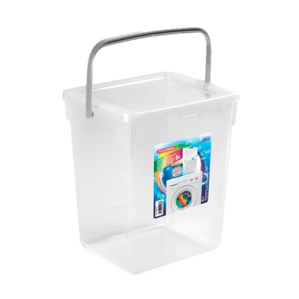 Forte Plastics Opbergbox - Kunststof - Met Deksel - Transparant - 5 L 3 Forte Plastics Opbergbox - Kunststof - Met Deksel - Transparant - 5 L