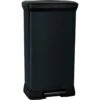 Curver Decobin Prullenbak- 50L - 39x29x72 Cm - Zwart -Beste Opslag Winkel 1000085446