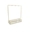 MISOU Sieradenrek Sieradenhouder Glas Goud 20x7x26cm Sieradendoos 2 MISOU Sieradenrek Sieradenhouder Glas Goud 20x7x26cm Sieradendoos -Beste Opslag Winkel 1000085643