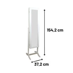 Orange85 Sieradenkast Met Spiegel Wit Sieradendoos Passpiegel -Beste Opslag Winkel 1000085647 0110