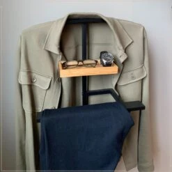 MISOU Dressboy Kledingstandaard Kledinghouder Zwart 114 Cm Bamboe En Metaal -Beste Opslag Winkel 1000085652 0111