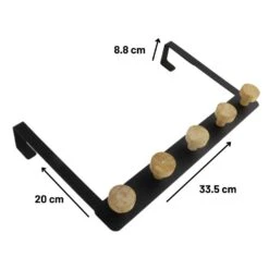 Orange85 Deurkapstok Deurhaak Kapstok Hangend 5 Haken -Beste Opslag Winkel 1000085654 0110