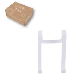 Orange85 Deurkapstok Deurhaak Deurhanger 4 Stuks Wit 8x5x12 Cm Metaal -Beste Opslag Winkel 1000085655 0110